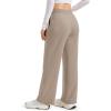 image:imageMAGCOMSEN Womens Sherpa Lined Sweatpants Wide Leg Warm Winter Pants Thermal Baggy Fleece Sweat Pants with PocketsCoffee Grey
