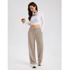 image:imageMAGCOMSEN Womens Sherpa Lined Sweatpants Wide Leg Warm Winter Pants Thermal Baggy Fleece Sweat Pants with PocketsCoffee Grey