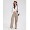 image:imageMAGCOMSEN Womens Sherpa Lined Sweatpants Wide Leg Warm Winter Pants Thermal Baggy Fleece Sweat Pants with PocketsCoffee Grey