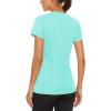 image:imageMAGCOMSEN Womens Workout Tops Short Sleeve Shirts UPF 50 Quick Dry Athletic Sun Protection Rash Guard for WomenLake Blue