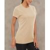 image:imageMAGCOMSEN Womens Workout Tops Short Sleeve Shirts UPF 50 Quick Dry Athletic Sun Protection Rash Guard for WomenLight Apricot