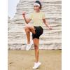 image:imageMAGCOMSEN Womens Workout Tops Short Sleeve Shirts UPF 50 Quick Dry Athletic Sun Protection Rash Guard for WomenLight Apricot
