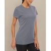 image:imageMAGCOMSEN Womens Workout Tops Short Sleeve Shirts UPF 50 Quick Dry Athletic Sun Protection Rash Guard for WomenLight Gery