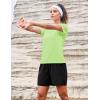 image:imageMAGCOMSEN Womens Workout Tops Short Sleeve Shirts UPF 50 Quick Dry Athletic Sun Protection Rash Guard for WomenLight Green
