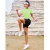 image:imageMAGCOMSEN Womens Workout Tops Short Sleeve Shirts UPF 50 Quick Dry Athletic Sun Protection Rash Guard for WomenLight Green