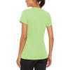 image:imageMAGCOMSEN Womens Workout Tops Short Sleeve Shirts UPF 50 Quick Dry Athletic Sun Protection Rash Guard for WomenLight Green