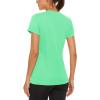 image:imageMAGCOMSEN Womens Workout Tops Short Sleeve Shirts UPF 50 Quick Dry Athletic Sun Protection Rash Guard for WomenMint Green