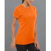 image:imageMAGCOMSEN Womens Workout Tops Short Sleeve Shirts UPF 50 Quick Dry Athletic Sun Protection Rash Guard for WomenOrange