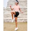 image:imageMAGCOMSEN Womens Workout Tops Short Sleeve Shirts UPF 50 Quick Dry Athletic Sun Protection Rash Guard for WomenPink