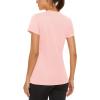 image:imageMAGCOMSEN Womens Workout Tops Short Sleeve Shirts UPF 50 Quick Dry Athletic Sun Protection Rash Guard for WomenPink