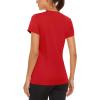 image:imageMAGCOMSEN Womens Workout Tops Short Sleeve Shirts UPF 50 Quick Dry Athletic Sun Protection Rash Guard for WomenTomato