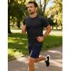 image:imageMAGCOMSEN Mens Short Sleeve Workout Shirts Dry Fit Lightweight Athletic TShirts Running Gym Summer Sun ShirtBlack