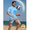 image:imageMAGCOMSEN Mens Short Sleeve Workout Shirts Dry Fit Lightweight Athletic TShirts Running Gym Summer Sun ShirtBlue