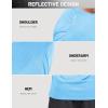 image:imageMAGCOMSEN Mens Short Sleeve Workout Shirts Dry Fit Lightweight Athletic TShirts Running Gym Summer Sun ShirtBlue