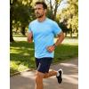 image:imageMAGCOMSEN Mens Short Sleeve Workout Shirts Dry Fit Lightweight Athletic TShirts Running Gym Summer Sun ShirtBlue