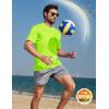 image:imageMAGCOMSEN Mens Short Sleeve Workout Shirts Dry Fit Lightweight Athletic TShirts Running Gym Summer Sun ShirtFlgreen