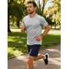 image:imageMAGCOMSEN Mens Short Sleeve Workout Shirts Dry Fit Lightweight Athletic TShirts Running Gym Summer Sun ShirtLightgrey