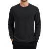 image:imageMAGCOMSEN Mens Thermal Shirts Long Sleeve Waffle Underwear Top Cold Weather Base Layer Winter Warm UndershirtsBlack