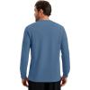 image:imageMAGCOMSEN Mens Thermal Shirts Long Sleeve Waffle Underwear Top Cold Weather Base Layer Winter Warm UndershirtsBlue Grey