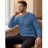 image:imageMAGCOMSEN Mens Thermal Shirts Long Sleeve Waffle Underwear Top Cold Weather Base Layer Winter Warm UndershirtsBlue Grey