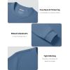 image:imageMAGCOMSEN Mens Thermal Shirts Long Sleeve Waffle Underwear Top Cold Weather Base Layer Winter Warm UndershirtsBlue Grey