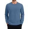 image:imageMAGCOMSEN Mens Thermal Shirts Long Sleeve Waffle Underwear Top Cold Weather Base Layer Winter Warm UndershirtsBlue Grey