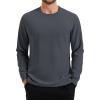 image:imageMAGCOMSEN Mens Thermal Shirts Long Sleeve Waffle Underwear Top Cold Weather Base Layer Winter Warm UndershirtsDark Grey