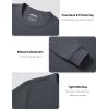 image:imageMAGCOMSEN Mens Thermal Shirts Long Sleeve Waffle Underwear Top Cold Weather Base Layer Winter Warm UndershirtsDark Grey