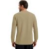 image:imageMAGCOMSEN Mens Thermal Shirts Long Sleeve Waffle Underwear Top Cold Weather Base Layer Winter Warm UndershirtsKhaki