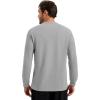image:imageMAGCOMSEN Mens Thermal Shirts Long Sleeve Waffle Underwear Top Cold Weather Base Layer Winter Warm UndershirtsLight Grey