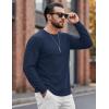 image:imageMAGCOMSEN Mens Thermal Shirts Long Sleeve Waffle Underwear Top Cold Weather Base Layer Winter Warm UndershirtsNavy