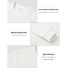 image:imageMAGCOMSEN Mens Thermal Shirts Long Sleeve Waffle Underwear Top Cold Weather Base Layer Winter Warm UndershirtsWhite