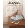 imageEZVALO Alarm Clock with Wireless ChargingMultifunctional Alarm Clock with Bluetooth SpeakerDimmable LED Display with 9Vampamp2A Fast Charging PortClock Radios for BedroomAesthetic Bedside Alarm ClockGray