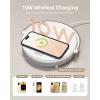 imageEZVALO Birthday Gifts for Women Music Table Lamp with Wireless Charger 4 in 1 Touch Bedside Lamp Bluetooth Speaker Phone Holder Dimmable LED Night Lights Gifts for Women Men Dad MomWhite
