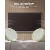imageEZVALO Birthday Gifts for Women Music Table Lamp with Wireless Charger 4 in 1 Touch Bedside Lamp Bluetooth Speaker Phone Holder Dimmable LED Night Lights Gifts for Women Men Dad MomJasmine Green