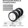 imageEZVALO Picture Lights for Wall2000mAh Rechargeable Battery Magnetic Poster Lights with 2 Color Tempsampamp12 RGBRemote Dimmable Timer Painting LightWall Decor Light for Art DisplayPictureFrame6 PackBlack