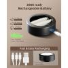 imageEZVALO Picture Lights for Wall2000mAh Rechargeable Battery Magnetic Poster Lights with 2 Color Tempsampamp12 RGBRemote Dimmable Timer Painting LightWall Decor Light for Art DisplayPictureFrame6 PackBlack