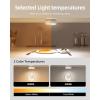 imageEZVALO Puck Lights with Remote 6Pack Rechargeable 1200mAh Motion Sensor Under Cabinet Lights 2 Color Temps LED Closet Lights Group Control Dimmable Under Counter Lights for Kitchen Bedroom3 Pack