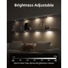imageEZVALO Puck Lights with Remote14 Colors RGB Under Cabinet Lighting1200mAh Rechargeable Display LightsLED Under Cabinet Lighs for KitchenWireless Tap Lights for ShelfCounterCloset6 PacksWhite