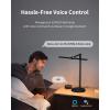imageEZVALO Smart Desk Lamp with APP ControlEyeCaring AutoDimming Led Desk Lamp3 Color Temperature Works with AlexaampampGoogle Assistant Study Lamp with Clock Desk Lamps for Home Office ReadingStudying2024 Newest Model