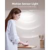 imageEZVALO Under Cabinet Lighting 80 LED Motion Sensor Lights Indoor with 3 Color Temps 1900mAh Rechargeable Under Cabinet Lights Wireless Dimmable Under Counter Lights for Kitchen Closet 2 PackWhite