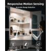 imageEZVALO Under Cabinet Lighting 80 LED Motion Sensor Lights Indoor with 3 Color Temps 1900mAh Rechargeable Under Cabinet Lights Wireless Dimmable Under Counter Lights for Kitchen Closet 2 PackWhite