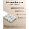 imageEZVALO Under Cabinet Lighting 80 LED Motion Sensor Lights Indoor with 3 Color Temps 1900mAh Rechargeable Under Cabinet Lights Wireless Dimmable Under Counter Lights for Kitchen Closet 2 PackWhite