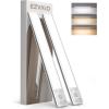 imageEZVALO Under Cabinet Lighting 80 LED Motion Sensor Lights Indoor with 3 Color Temps 1900mAh Rechargeable Under Cabinet Lights Wireless Dimmable Under Counter Lights for Kitchen Closet 2 PackWhite