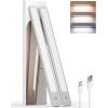 imageEZVALO Under Cabinet Lighting 80 LED Motion Sensor Lights Indoor with 3 Color Temps 1900mAh Rechargeable Under Cabinet Lights Wireless Dimmable Under Counter Lights for Kitchen Closet 2 PackWhite