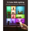 imageEZVALO Under Cabinet Lighting Rechargeable Battery Operated Puck Lights with Remote 3 Color Temps ampamp12 RGB LED Motion Sensor Lights Indoor Dimmable Magnetic Under Counter Lights for Kitchen 6 PackWhite