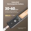 imageEZVALO Under Cabinet Lighting98LED Motion Sensor Light Indoor 3 Color Temps1900mAh Rechargeable Closet Lights Wireless Dimmer Battery Powered Operated Lights for BedroomWardrobeStairs 2 PackGray