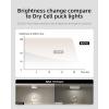 imageEZVALO Under Cabinet Lights 2 Color Temperatures Motion Sensor Puck Lights Rechargeable LED Closet Lights Group Control Dimmable LED Under Counter Lights for Kitchen Cabinet Hallway 6 Pack