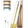 imageEZVALO Under Cabinet Lighting98LED Motion Sensor Light Indoor 3 Color Temps1900mAh Rechargeable Closet Lights Wireless Dimmer Battery Powered Operated Lights for BedroomWardrobeStairs 2 PackGolden