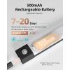 imageEZVALO Closet Lights 30 LED Rechargeable Under Cabinet Lighting Wireless 3 Color Temps Under Cabinet Lights Dimmer Motion Sensor Light Indoor for Pantry Kitchen Bedroom Woadrobe 3 PcsBlack